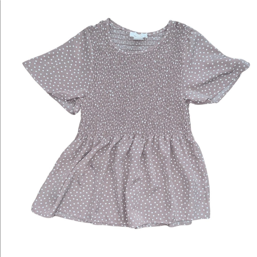 Polka dot fashion blouse